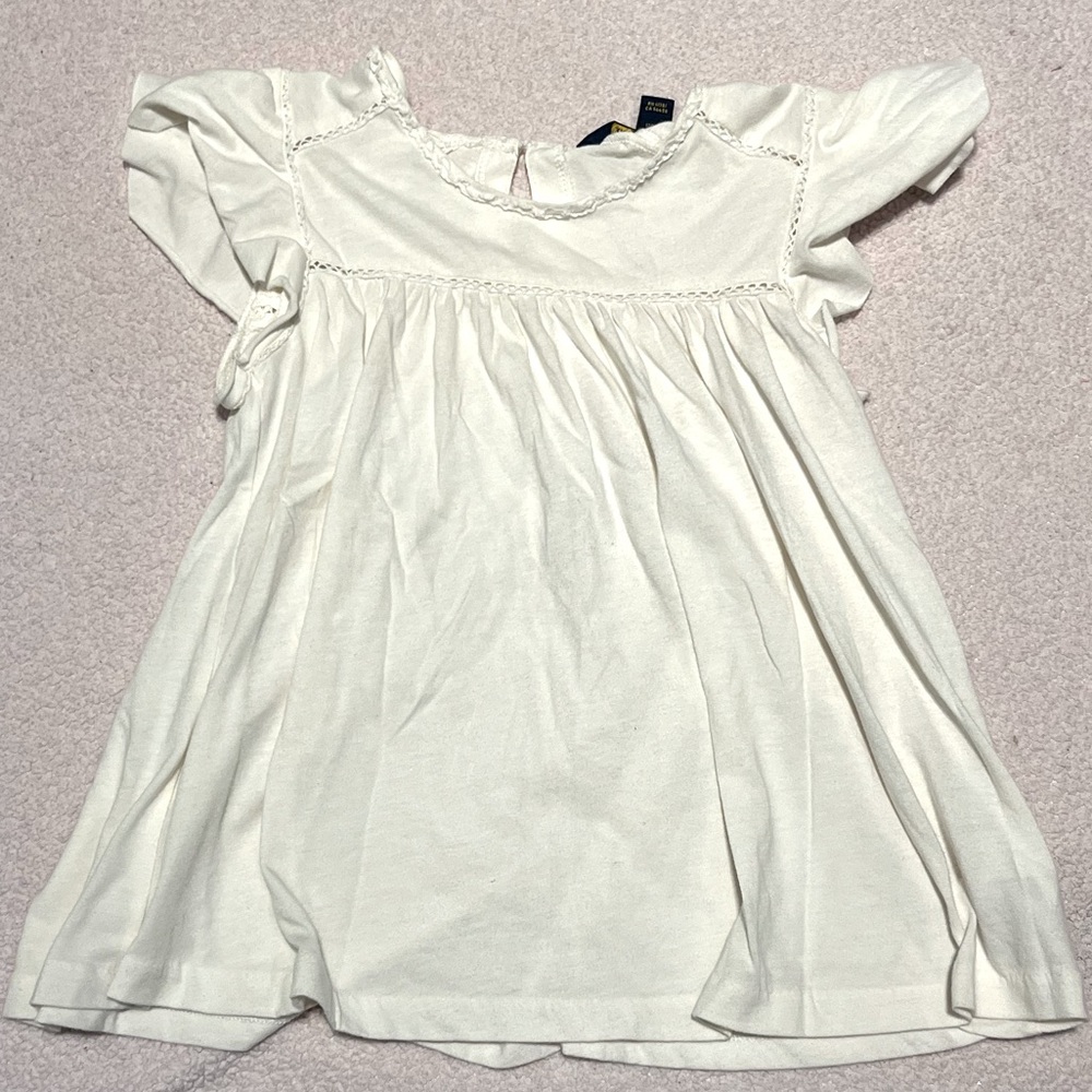 Very comfy white Ralph Lauren Kids shirt size 6